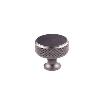 Bouton de meuble rond aluminium gris titane diamètre 30 mm REI