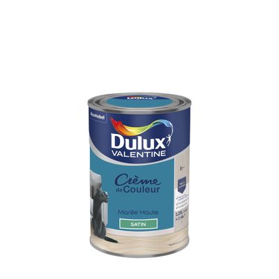 Peinture crème de couleur Marée Haute Satin 1,25 L - DULUX VALENTINE