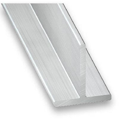 Profilé en T aluminium brut 20 x 20 x 1,2 mm 1 m CQFD