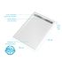Receveur de douche 80x120 cm acrylique blanc Pure 2 - AURLANE