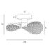 Plafonnier E27 Honu noir 15W - COREP