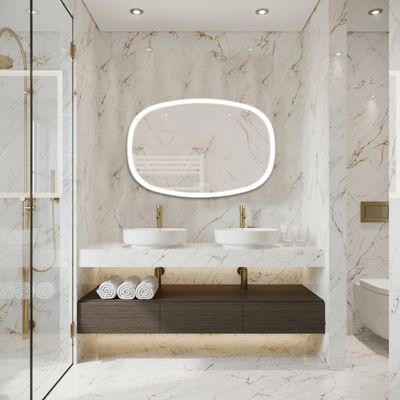 Miroir lumineux 80 X 120 cm Carmen 2 MP GLASS