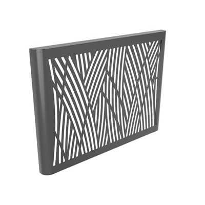 Face arrière métal gris anthracite BROUSSE 110,7 × 6,8 cm hauteur 77,1 cm pour cache unité extérieure - OUTSTEEL