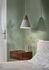 Suspension Sofia métal blanc et bois E27 Ø 20 cm- COREP