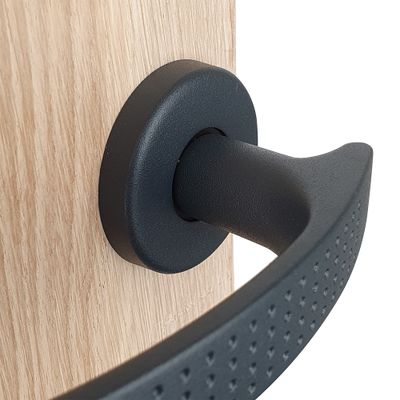 Poignées sur rosace Ibiza gris sans trou ALPERTEC