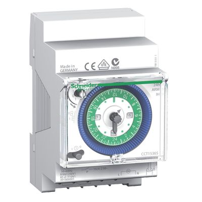 Interrupteur horaire analogique journalier modulaire avec réserve 150h - Resi9 SCHNEIDER ELECTRIC