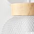 Applique murale GIADA E27 40W blanc et bois - BRILLIANT