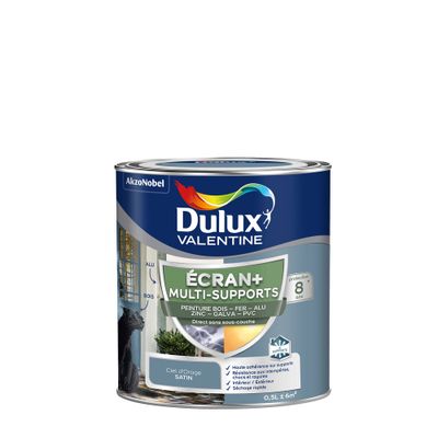 Peinture Ecran+ Multi-supports Dulux Valentine Satin Ciel d'Orage 0,5 L