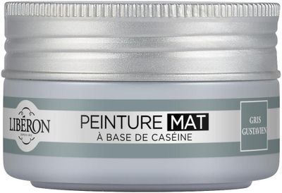 Peinture meuble bois à la caséine mat gris gustavien 75 ml LIBERON