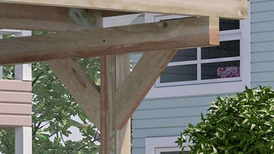 Carport double -  616 avec arc - 500 x 120 cm Livraison gratuite domicile WEKA