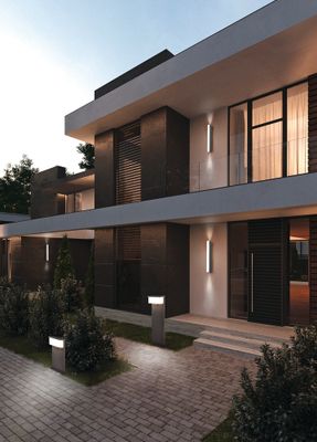 Potelet extérieur LED 80 cm détecteur de mouvements Nestos anthracite IP54 1300 lumens blanc chaud - TRIO