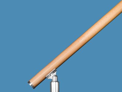 Main courante tubulaire R15 - bois chêne - diamètre 40 mm - L 2,00 m - SOGEM