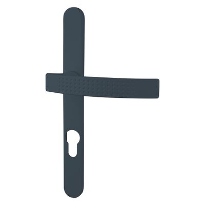 Poignées de porte Ibiza gris à cylindre ALPERTEC