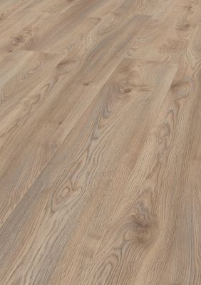 Sol stratifié beige MAMMUT PLUS compatible pièce humide ép. 10 mm 24,4 x 184,5 cm AC5 - KRONOTEX