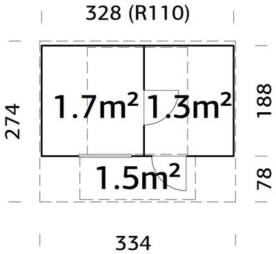 Sauna extérieur rond en bois Palmako Anette 6 places avec poêle - 12,1m² - PALMAKO
