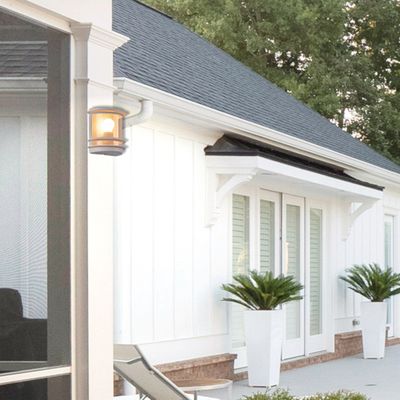 Applique extérieur E27 Cagliari blanc IP44 20W - COREP