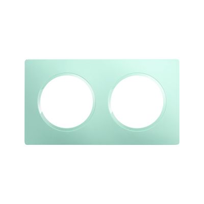 Plaque de finition 2 postes vert d'eau Casual Evo - DEBFLEX