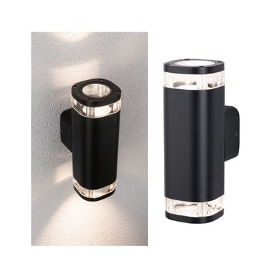 Applique extérieur GU10 Colum anthracite IP44 2x20W - PAULMANN