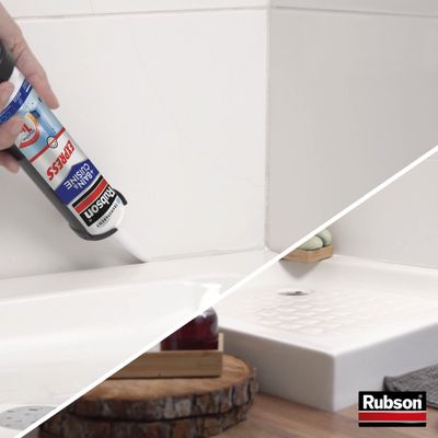 Mastic Silicone Cuisine & Bain Pure Séchage rapide transparent 280 ml RUBSON