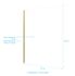 Paroi de douche à l'italienne 80x200 cm profilé or verre transparent 5 mm Golden Edge - AURLANE