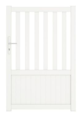 Portillon aluminium CHAMBERY l.1,00 x H.1,60 m blanc JARDIMAT
