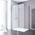 Paroi de douche latérale fixe 90x200 cm pour porte coulissante profilé chrome verre transparent 8 mm NewStyle Urban - SCHULTE