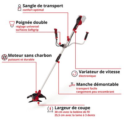 Débroussailleuse à batterie 36 V Agillo EINHELL