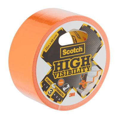 Ruban adhésif de bâtiment High Visibility orange 25 m x 48 mm - SCOTCH