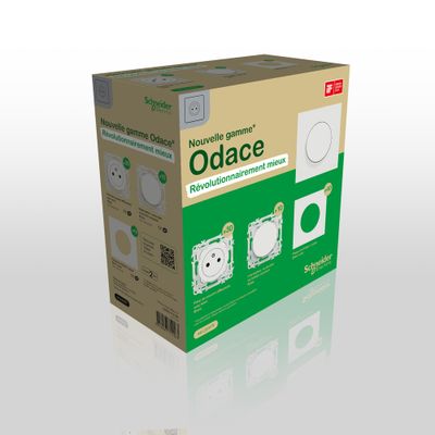 Kit Probox 80 pièces prises + interrupteurs + plaques de finition Odace 2025 blanc - SCHNEIDER ELECTRIC