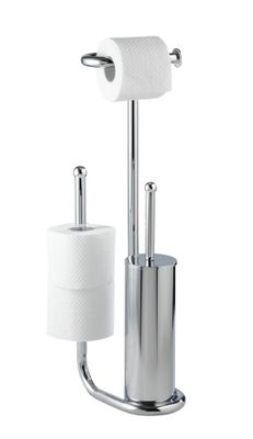 Combiné WC Universalo chromé avec porte-rouleaux