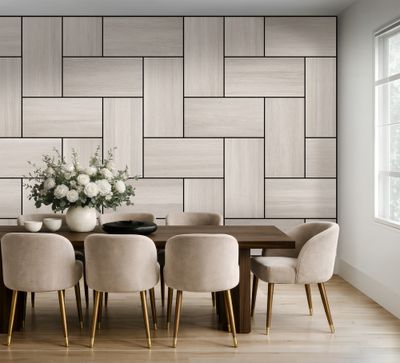 Panneau acoustique mural chêne blanc - 8 x 400 x 800 mm - BRICOUS