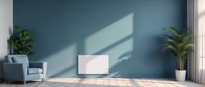 Radiateur à inertie sèche Nemea blanc horizontal 1000W THOMSON