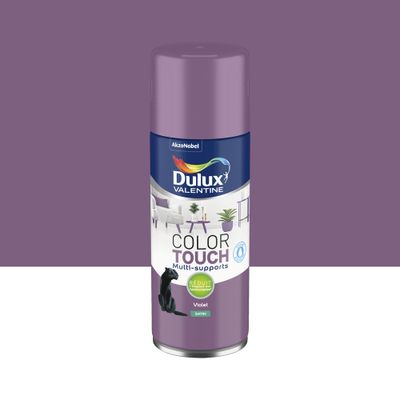 Bombe de peinture Color Touch violet satin 400 mL - DULUX VALENTINE