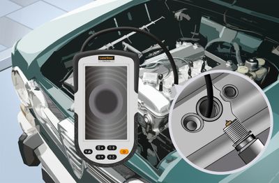 Caméra inspection câble 1 m et accessoires - LASERLINER