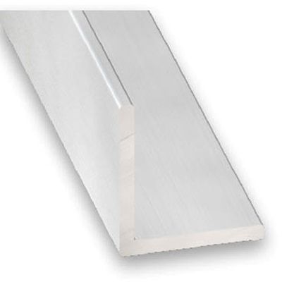 Cornière égale aluminium anodisé incolore 40 x 40 x 1,2 mm 2 m CQFD