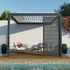 Parois ajourée pour pergola SOFIA gris 0,96 m - ORIAL