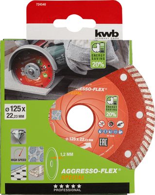 Disque diamant pour carrelage diamètre 125 mm AKKU-TOP