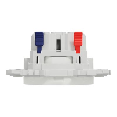 Prise affleurante 2 pôles à bornes automatiques Odace 2025 blanc - SCHNEIDER ELECTRIC