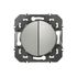 Double poussoir 6 A aluminium Dooxie LEGRAND