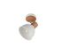 Spot E27 Delume blanc et bois 40W - REALITY