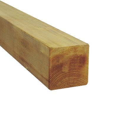 Poteau carré panneau occultant pin autoclave - 68 x 68 x 1800 mm - OLG
