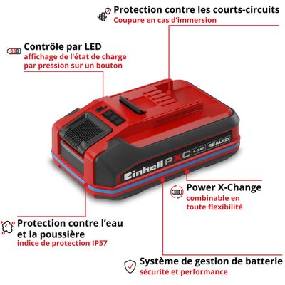 Batterie 18V - 4,0 Ah SEALED PXC Plus EINHELL