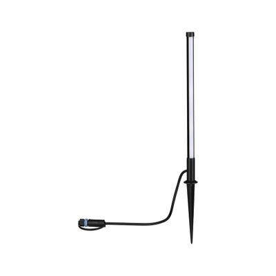Borne extérieur à piquer LED 36cm Plug & Shine noir IP65 180 lumens blanc chaud - PAULMANN