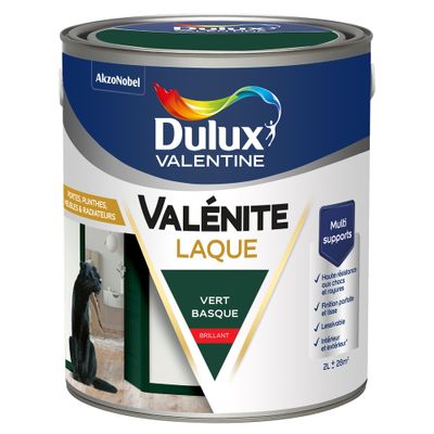 Peinture Boiseries Laque Acrylique Valénite Brillant Vert Basque 2 L  - DULUX VALENTINE