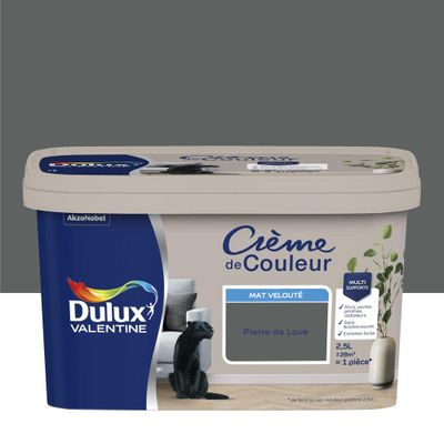Peinture Crème De Couleur Mat Pierre De Lave 2,5 L - DULUX VALENTINE