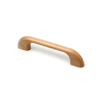 Poignée de meuble bois hêtre verni entraxe 96 mm REI