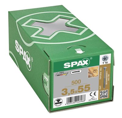 Vis parquet 3,5 x 55 mm par 500 SPAX