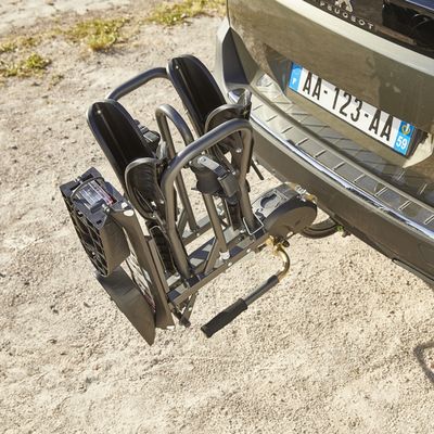 Porte vélo 2 vélos électriques sur plateforme  MOTTEZ