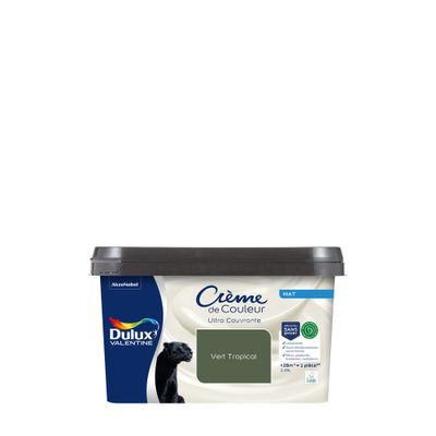Peinture crème de couleur Vert Tropical mat 2,25L - DULUX VALENTINE