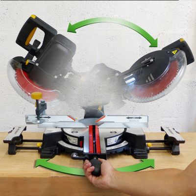 Scie à onglet radiale double inclinaison 1 600 W EnergySaw-254SB - PEUGEOT